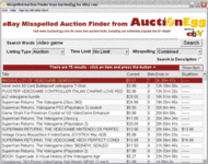 Auction Misspeller Software screenshot